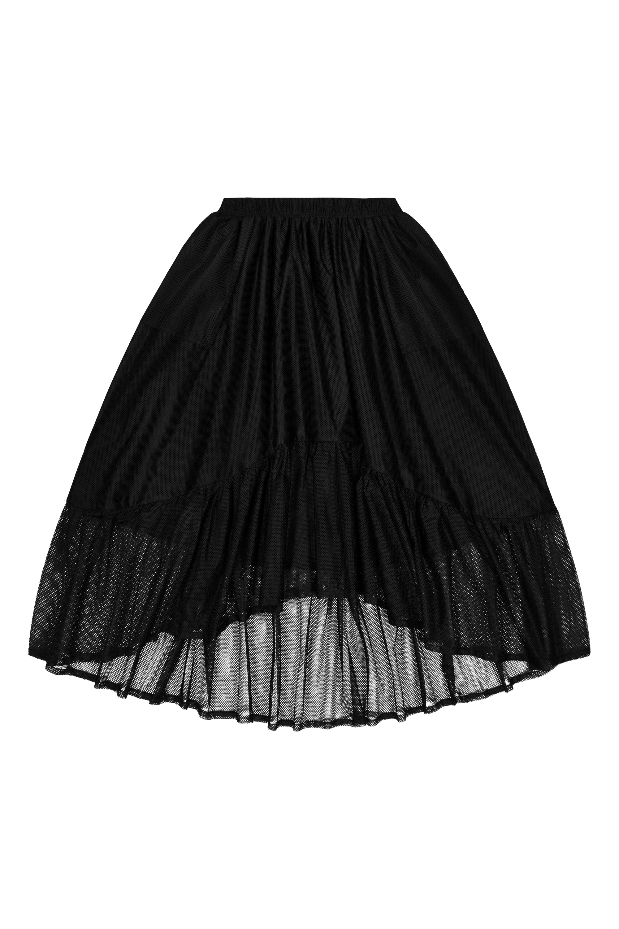 RUFFLE SKIRT_black