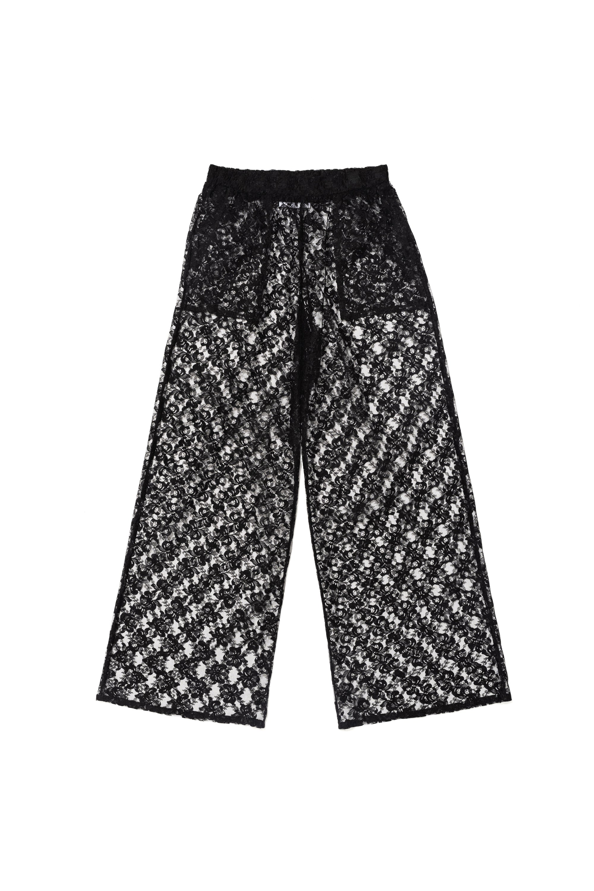 LACE PANTS_black