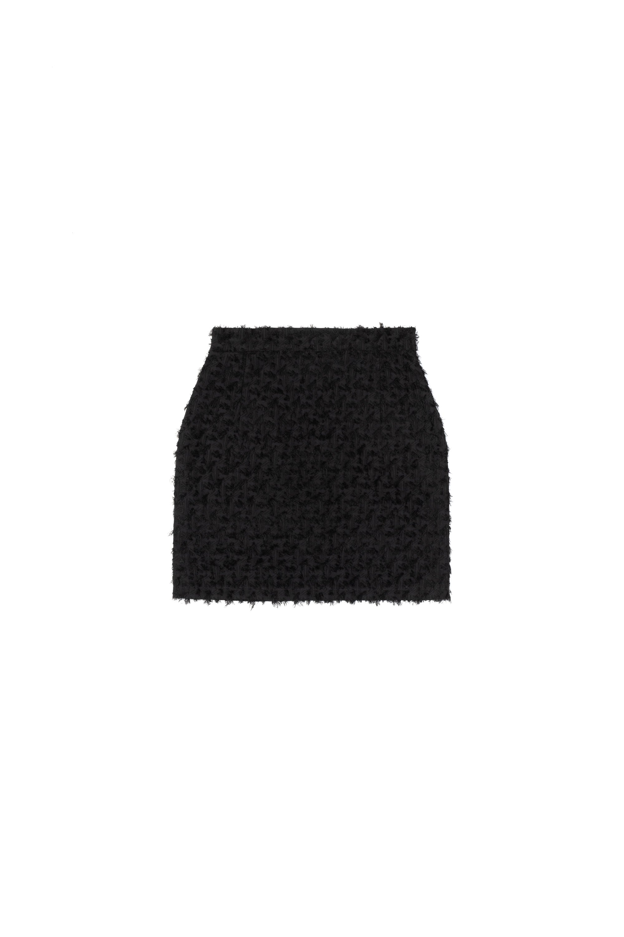 MOON MINI SKIRT_shredded black (-60%)