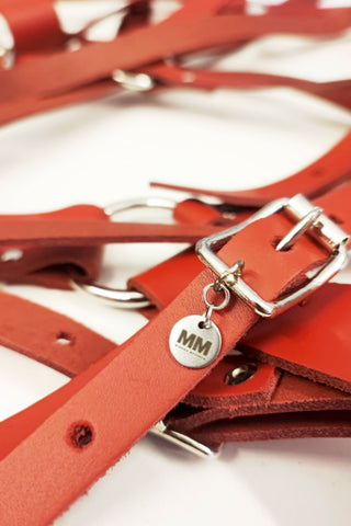 ORBIT LEATHER HARNESS [Red]