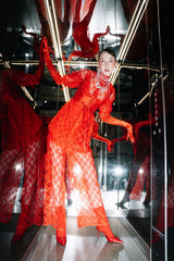 LACE PANTS_red