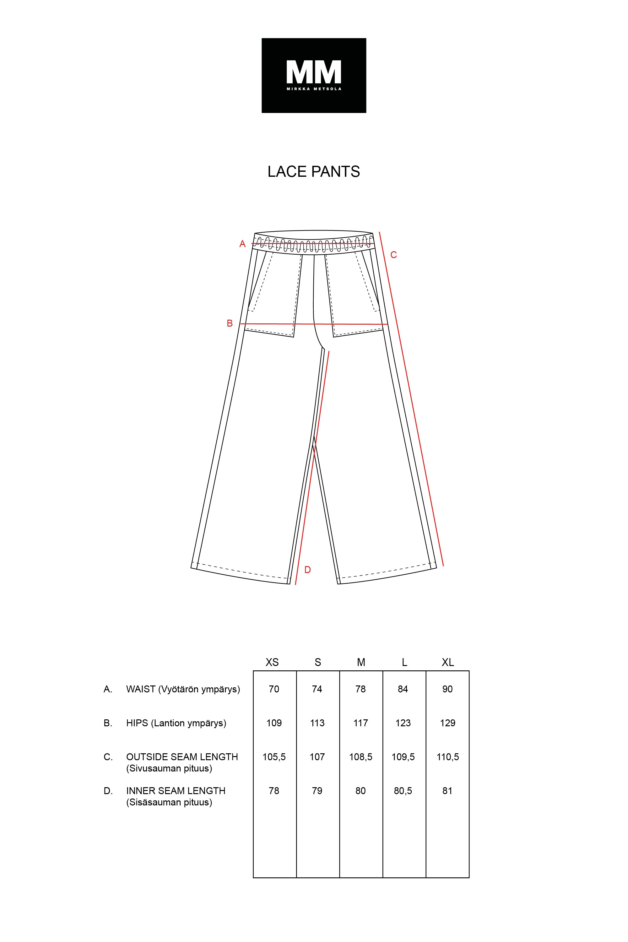 LACE PANTS_red