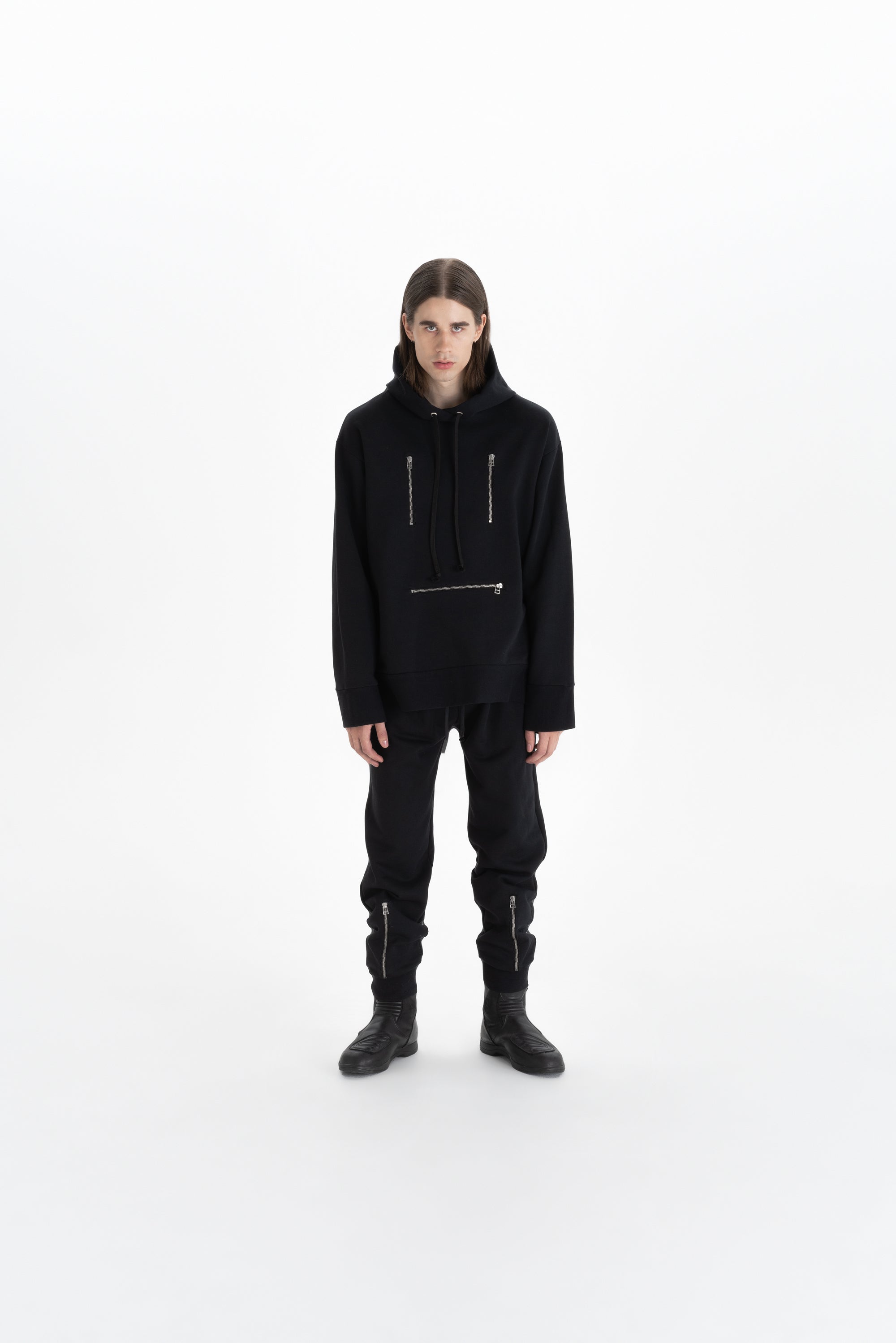 ZIPPER SWEATPANTS_black (-70%)
