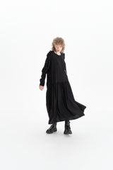 RUFFLE DRESS_black
