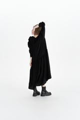 RUFFLE DRESS_black