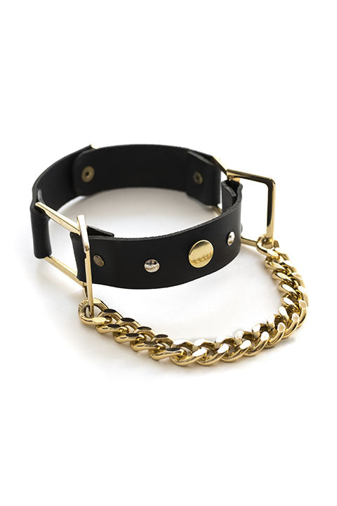 Golden Body Harness [Choker & Belt]
