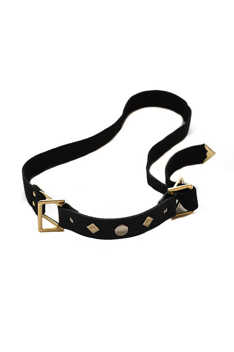 Golden Body Harness [Choker & Belt]