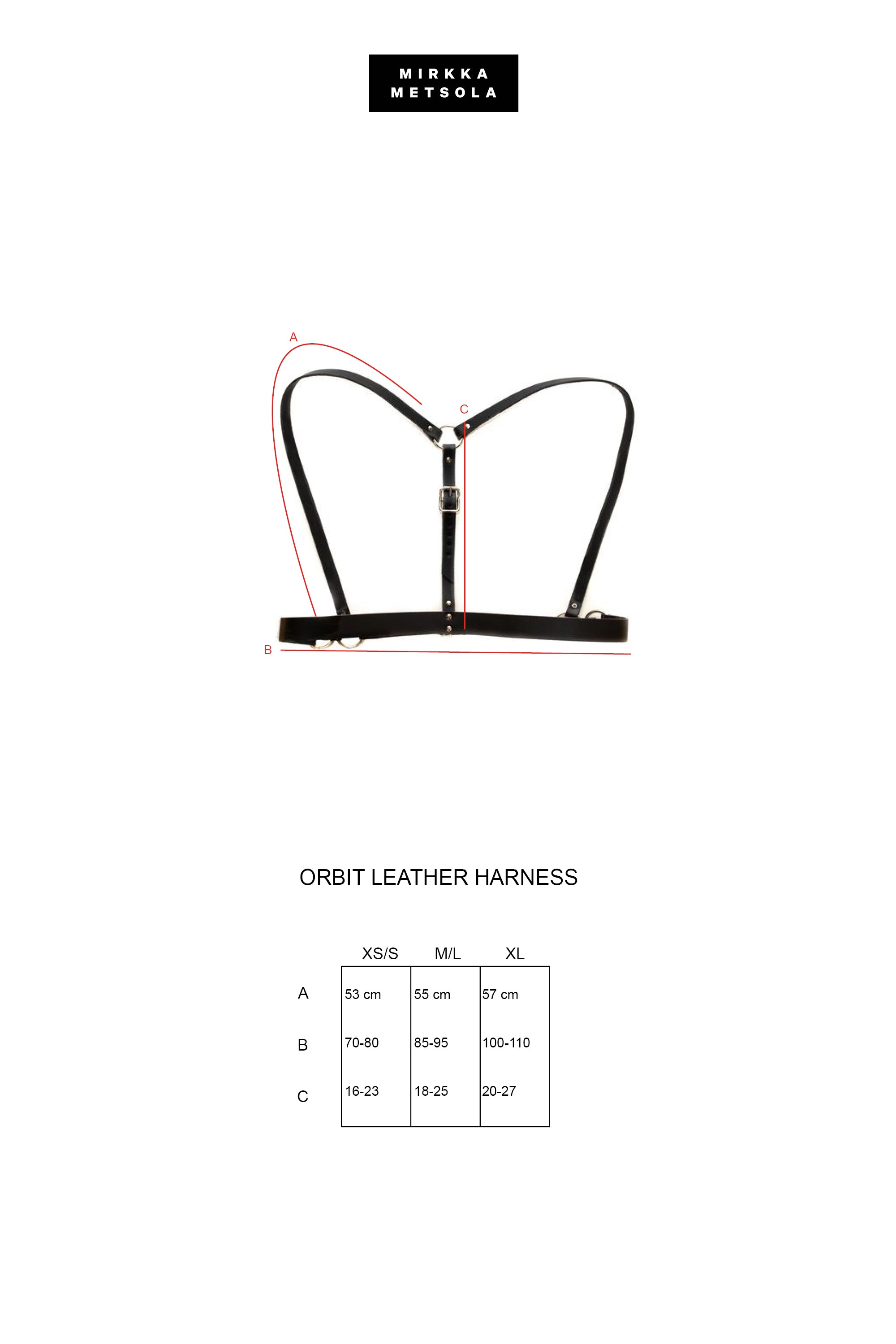 ORBIT LEATHER HARNESS [Black]