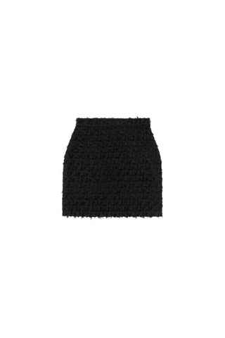 MOON MINI SKIRT_shredded black (-60%)
